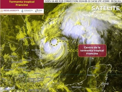 La tormenta tropical Francine. (ESPECIAL)