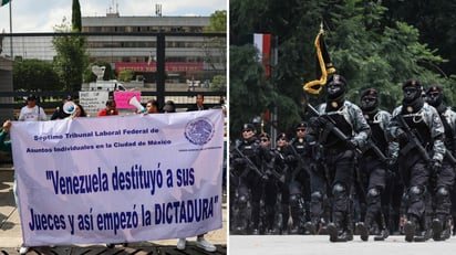 Protesta contra reforma al Poder Judicial. (ARCHIVO)