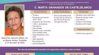 Martha Granados, de 78 años. (CORTESÍA)