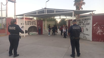 Policía Municipal atiende reporte de amenazas de tiroteo en secundaria de Torreón