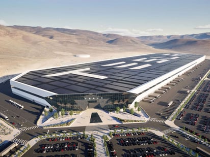 Render de la gigafábrica de Tesla en Nuevo León. Imagen: Tesla