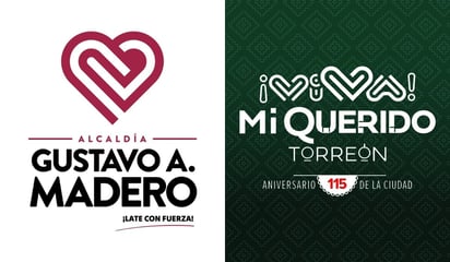 ¿En la alcaldía Gustavo A. Madero copiaron el logo de Mi Querido Torreón? 