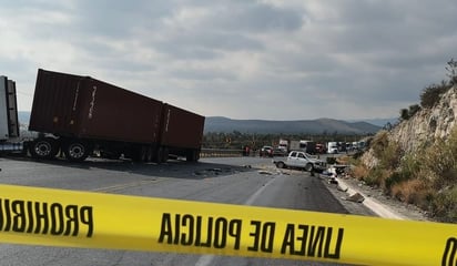 Accidente en la carretera Saltillo - Zacatecas.