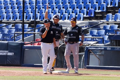 La novena Guinda encaminó ayer su victoria en el sexto rollo, con rally de
cuatro carreras para imponerse ante Sultanes de Monterrey. (Cortesía)