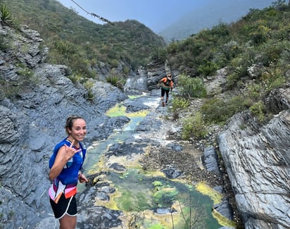 La atleta lagunera Daniela Carlos Ordaz. (CORTESÍA)