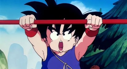 Goku en Dragon Ball con su Báculo Sagrado (ESPECIAL)