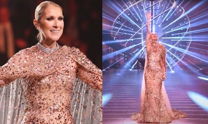 Céline Dion conquista pasarela un elegante vestido de Elie Saab