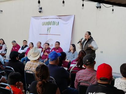 Asamblea del PVEM celebrada la tarde del lunes en Lerdo. (GUADALUPE MIRANDA)