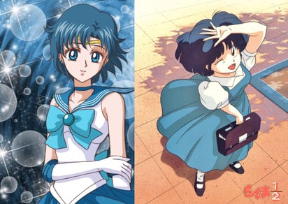 Sailor Mercury y Akane Tendo (INTERNET) 