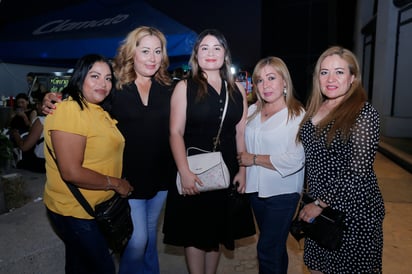 Magdalena Rojas, Raquel Colunga, Arely Ávila, Mary García y Cony García / FOTO:  Fernando Compean