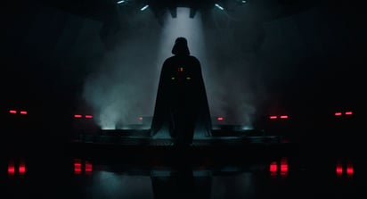 En esta imagen difundida por Disney+, Hayden Christensen en una escena de la serie 'Obi-Wan Kenobi', que se estrena el 27 de mayo. (Disney+ vía AP)



