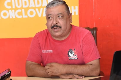 Mario Garza Pérez, coordinador regional de la organización Frente Cardenista de Reconstrucción Nacional. (Foto: SERGIO A. RODRÍGUEZ / EL SIGLO COAHUILA)