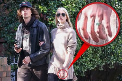 Este lunes fueron captados en Sidney, Australia, en donde se aprecia a Taylor con un suéter, jeans y el supuesto anillo de compromiso.   (ESPECIAL: Page Six/l NY Post/ Splash) 