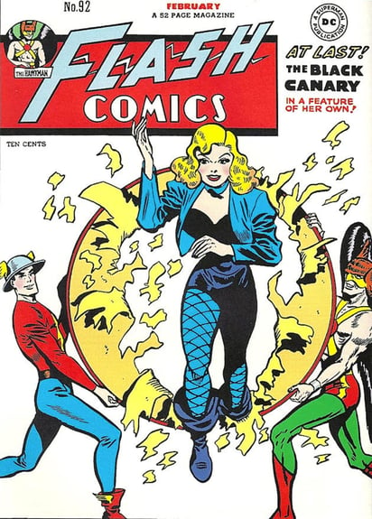 Debut. 'Dinah Drake' ingresó a las historietas en Flash número 87 publicado en Estados Unidos en agosto de 1947.