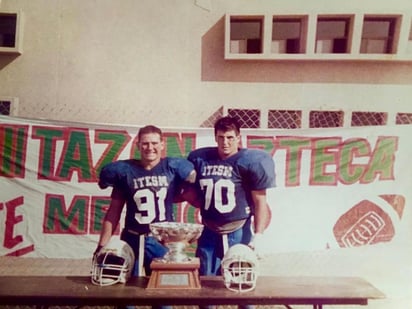 El ‘Archi’ Hernández y Miguel Irazoqui, fueron seleccionados al Tazón Azteca en el año de 1991 (ESPECIAL) 