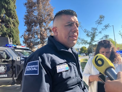 Héctor Alba, comandante operativo de la Dirección, detalló que ya se encuentran listos para iniciar con las labores. (EL SIGLO DE TORREÓN)