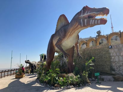 Desde la apertura de la exposición de los dinosaurios se incrementó la presencia de personas. (Foto: EUNICE MUÑOZ / EL SIGLO DE TORREÓN)