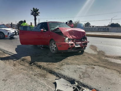 Tres unidades automotrices resultaron con daños. (EL SIGLO DE TORREÓN)