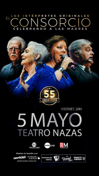 Concierto. El Consorcio se presentará el 5 de mayo en el Teatro Nazas para celebrar a las mamás.