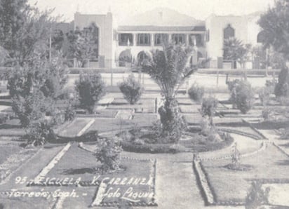 Fotografía del Archivo Municipal de Torreón, de los inicios de la zona del Bosque Venustiano Carranza.