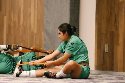 Tras su llegada a la capital del país, el Santos Laguna Femenil realizó una ligera activación en su hotel de concentración de cara al choque de este día.