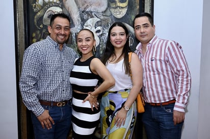 Rodolfo Romero, Wendy Braseo, Fernanda González y Carlos Aguilar (EL SIGLO DE TORREÓN / EDDIE RUIZ)