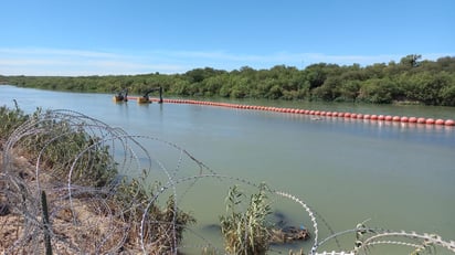 La mayor parte de la barrera de boyas se localizan en territorio mexicano, es decir, del lado de Piedras Negras.