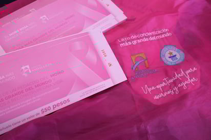 Al momento, no se tiene definido el lugar donde se podría colocar el lazo rosa de 6 mil metros cuadrados, que representa la lucha contra el cáncer.  (VAYRON INFANTE) 