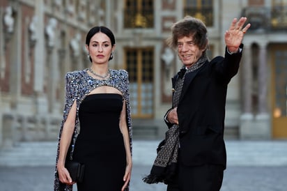 Mick Jagger junto a su pareja Mick Jagge