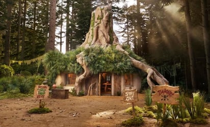 La casa está inspirada en la de la película de DreamWorks (CAPTURA)