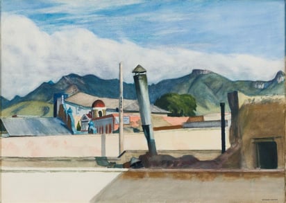 Saltillo rooftops, 1943. Imagen: Colección privada