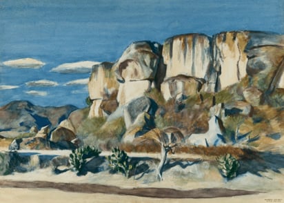 Cliffs Near Mitla, 1952. Imagen: Galería Debra