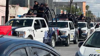 Los 200 elementos de Policía Preventiva y Tránsito Municipal participaron en el operativo de vigilancia y seguridad. (Foto: SERGIO A. RODRÍGUEZ / EL SIGLO COAHUILA)