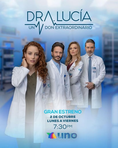 Por Azteca Uno. De lunes a viernes pasa Doctora Lucía a las 19:30 horas.