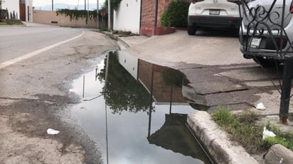 Brote de aguas negras en El Campestre de Torreón. (FERNANDO COMPEÁN) 