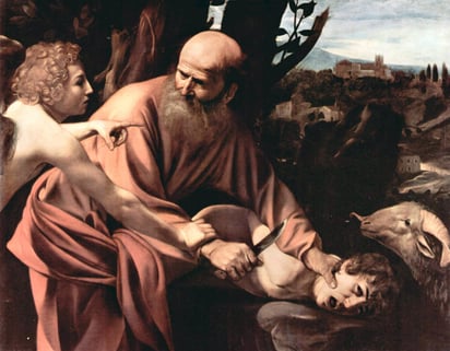 'Sacrificio de Isaac' (1594-1596), de Caravaggio.