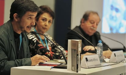 . Vicente Alfonso participó en el homenaje a
Ignacio Solares y en diálogos sobre la novela negra (CORTESÍA)