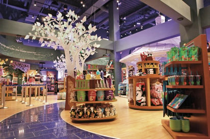Interior de la tienda Disney Store de Times Square en Nueva York. Imagen: portal-disney.com