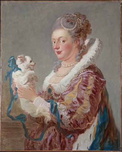 Mujer con perro (1769), de Jean-Honoré Fragonard. Imagen: Museo Metropolitano de Arte