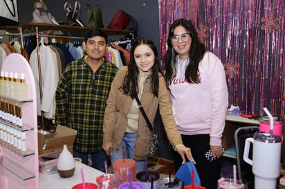 Luis Flores, Itzel Segura e Itzel Hernández (EL SIGLO DE TORREÓN/ENRIQUE CASTRUITA)