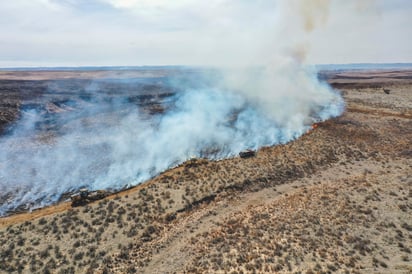 Incendios activos en Texas. (AP)
