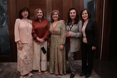 Lupita de Murra, Nury Murra, Laura de Díaz, Cristy de Kawas y Elisa de Morales (EL SIGLO DE TORREÓN/ VAYRON INFANTE)