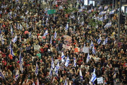 Protestas contra el gobierno de Netanyahu. (EFE)