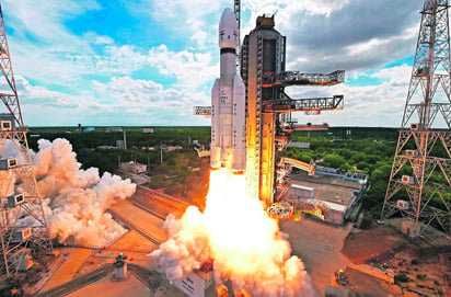 Lanzamiento de la misión Chandrayaan-3. Imagen: EFE ISRO