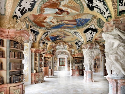 Klosterbibliothek Metten. Foto: Massimo Listri/National Geographic
