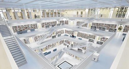 Biblioteca Pública de Stuttgart. 