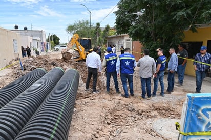 Sideapa de Gómez Palacio concluye la obra del colector en la colonia El Mezquital