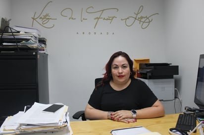 Kathya De La Fuente López, abogada litigante y parte de la asociación Alianza de Empoderamiento para la Mujer en la Laguna (Daniela Cervantes)