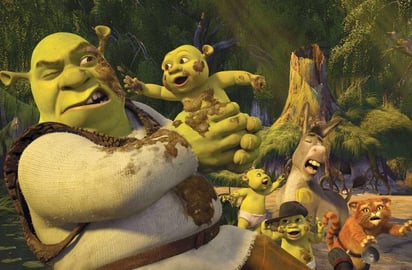 Le cambian la vida. 'Shrek' terminó cautivado por sus tres ogritos.