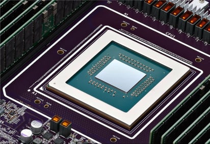 Fotografía cedida por Google donde se muestra a Axion, su primera unidad central de procesamiento (CPU) personalizada basada en Arm, su último esfuerzo para competir con chips similares de sus rivales Amazon y Microsoft. (ARCHIVO)